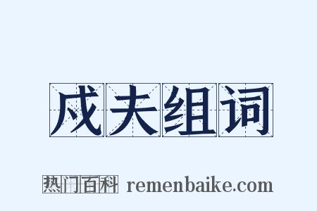 戍夫组词是什么意思的图片